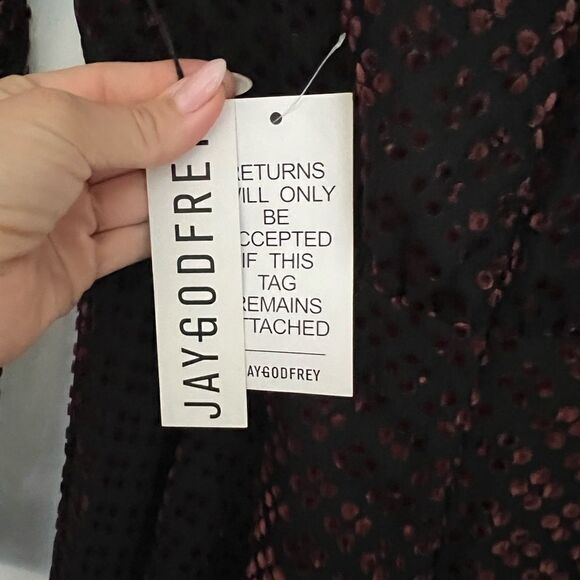 JayGodfrey Black Print Dress, New NWT - Picture 6 of 6